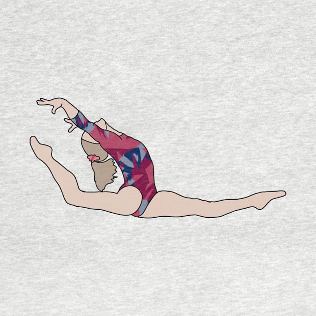 Riley McCusker Gymnastics Drawing by GrellenDraws